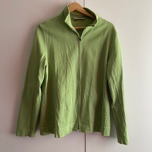 Cutter&Buck Green zip up sweater